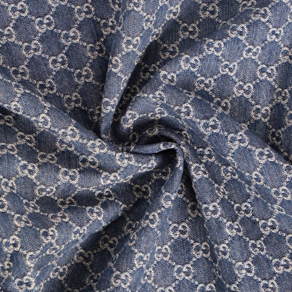 Gucci Jacket Denim GG Jacquard Leather — view 8