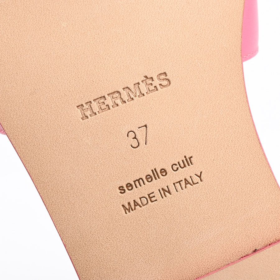 Hermes Oran Sandals Pink — view 8