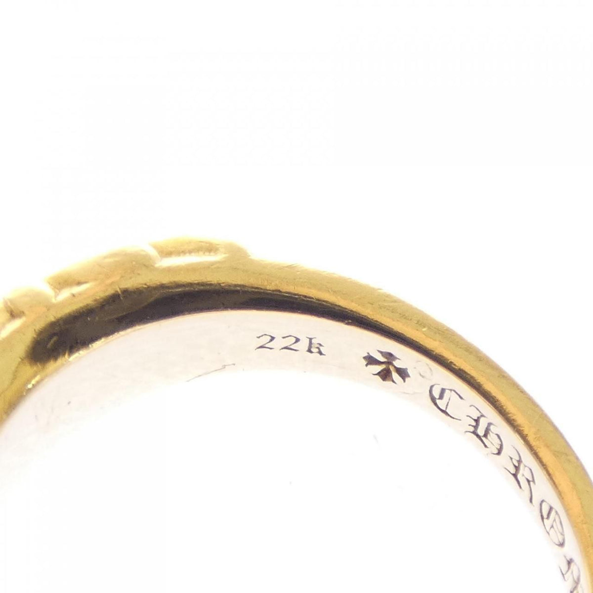 Chrome Hearts Baby Classic Floral Cross Dmnd Pave Ring — view 5