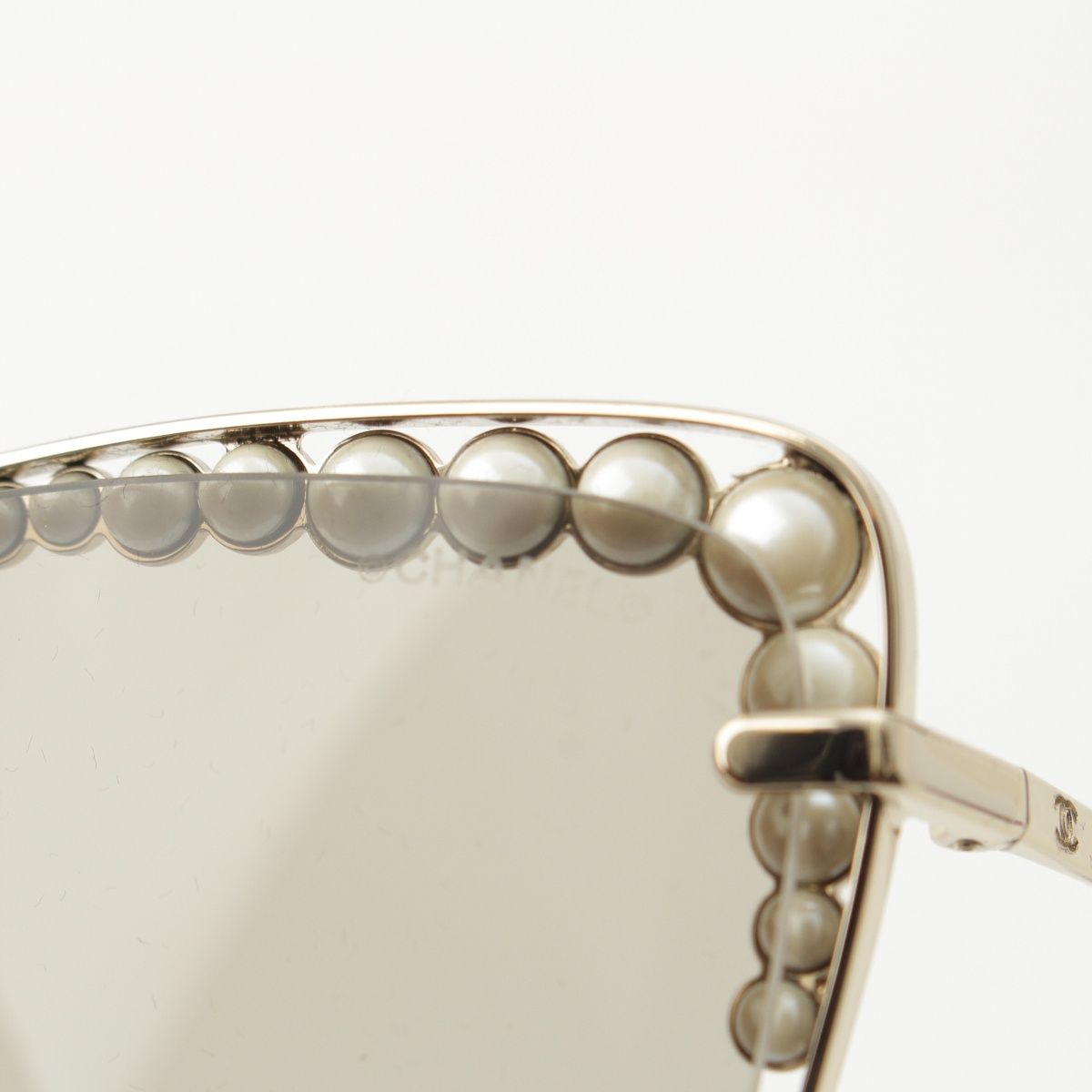 Chanel Pearl Sunglasses Eyewear 57 16 Brown — view 8