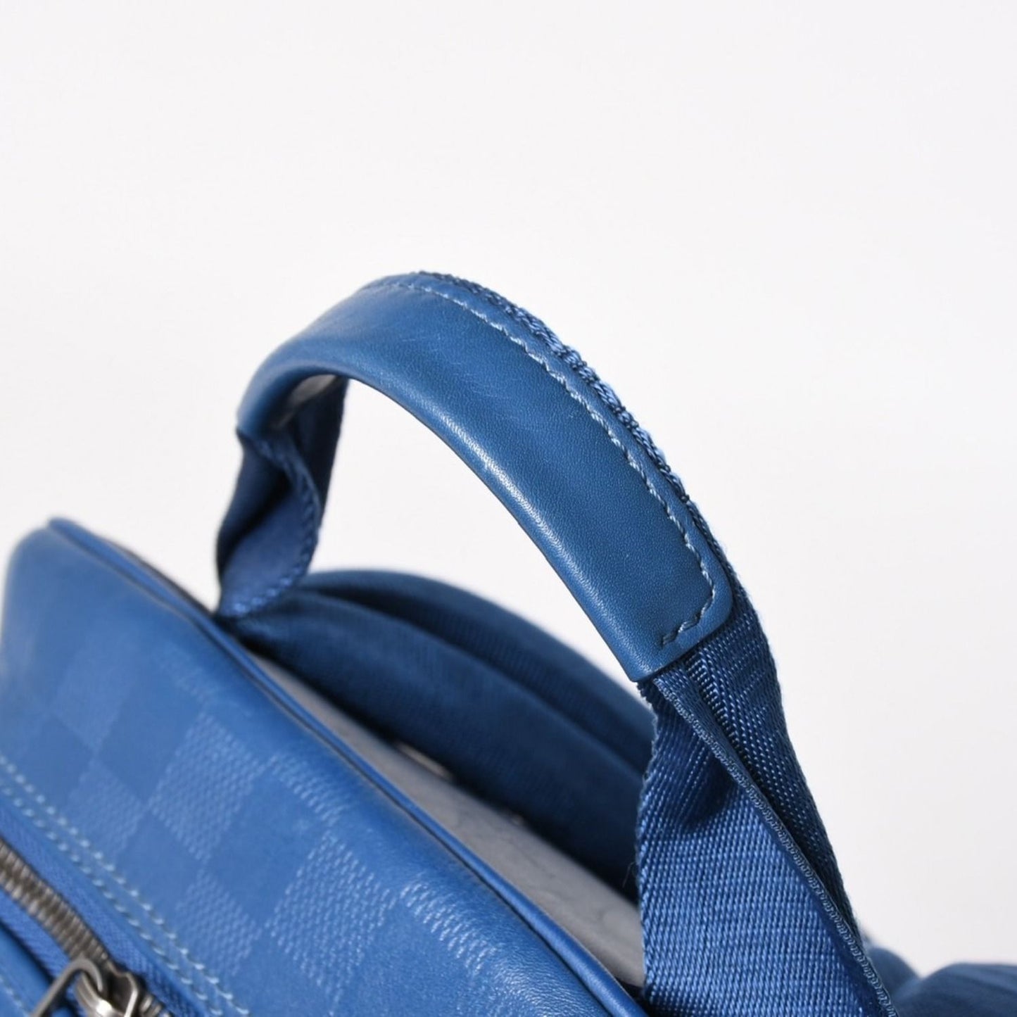 Louis Vuitton Michael Backpack Damier Infini Neptunia Blue Embossed Leather — view 8