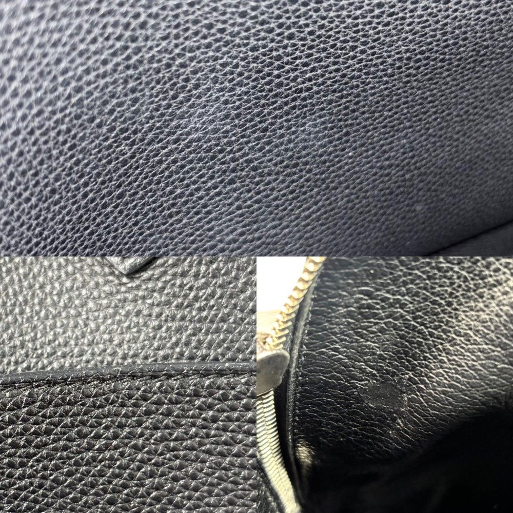 Hermes Handbag Bolide 31 Leather Black Silver — view 8