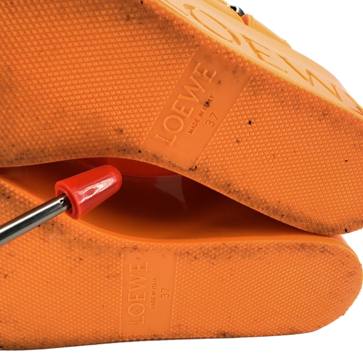 Loewe Rubber Fisherman Sandals Orange 37 — view 8