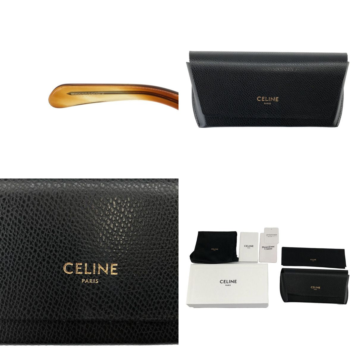 Celine Self Frame Cat Eye Sunglasses Eyewear 48 Tortoiseshell — view 8