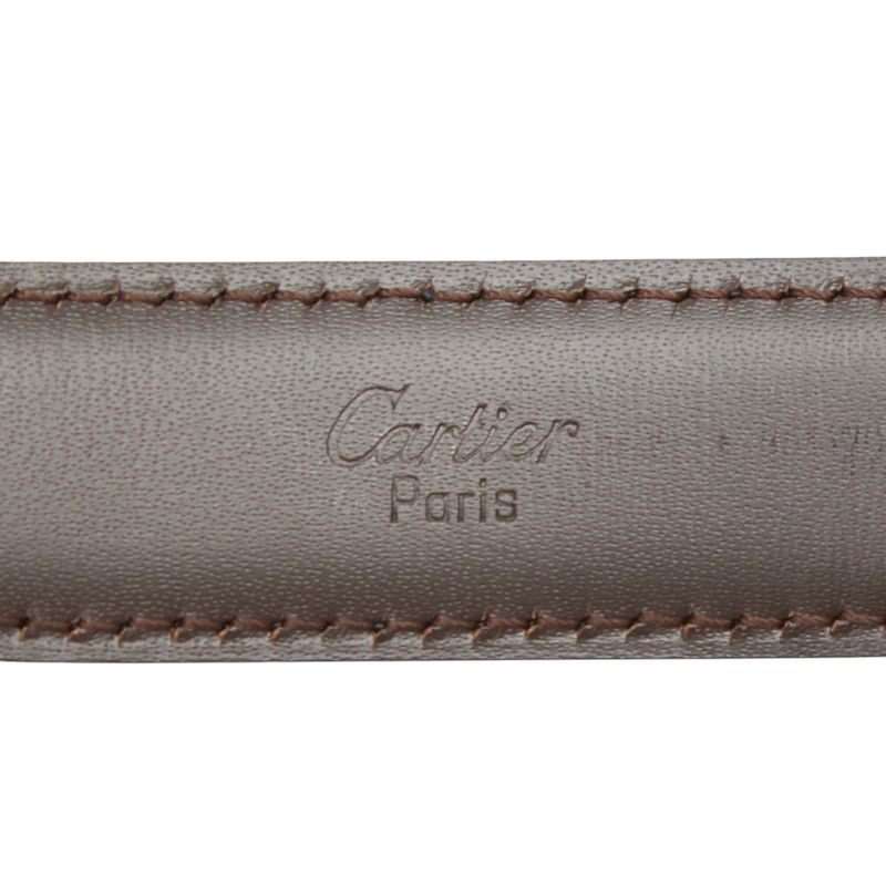 Cartier Tank Reversible Narrow Belt Black Brown Gold Leather — view 8