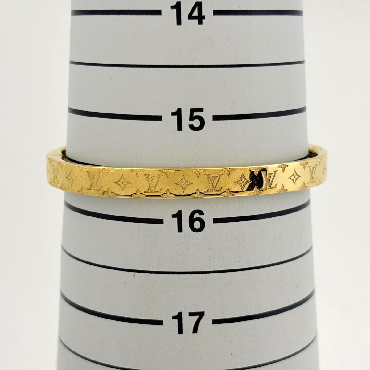 Louis Vuitton Bracelet Nanogram PM Bangle Monogram Gold Plated — view 4
