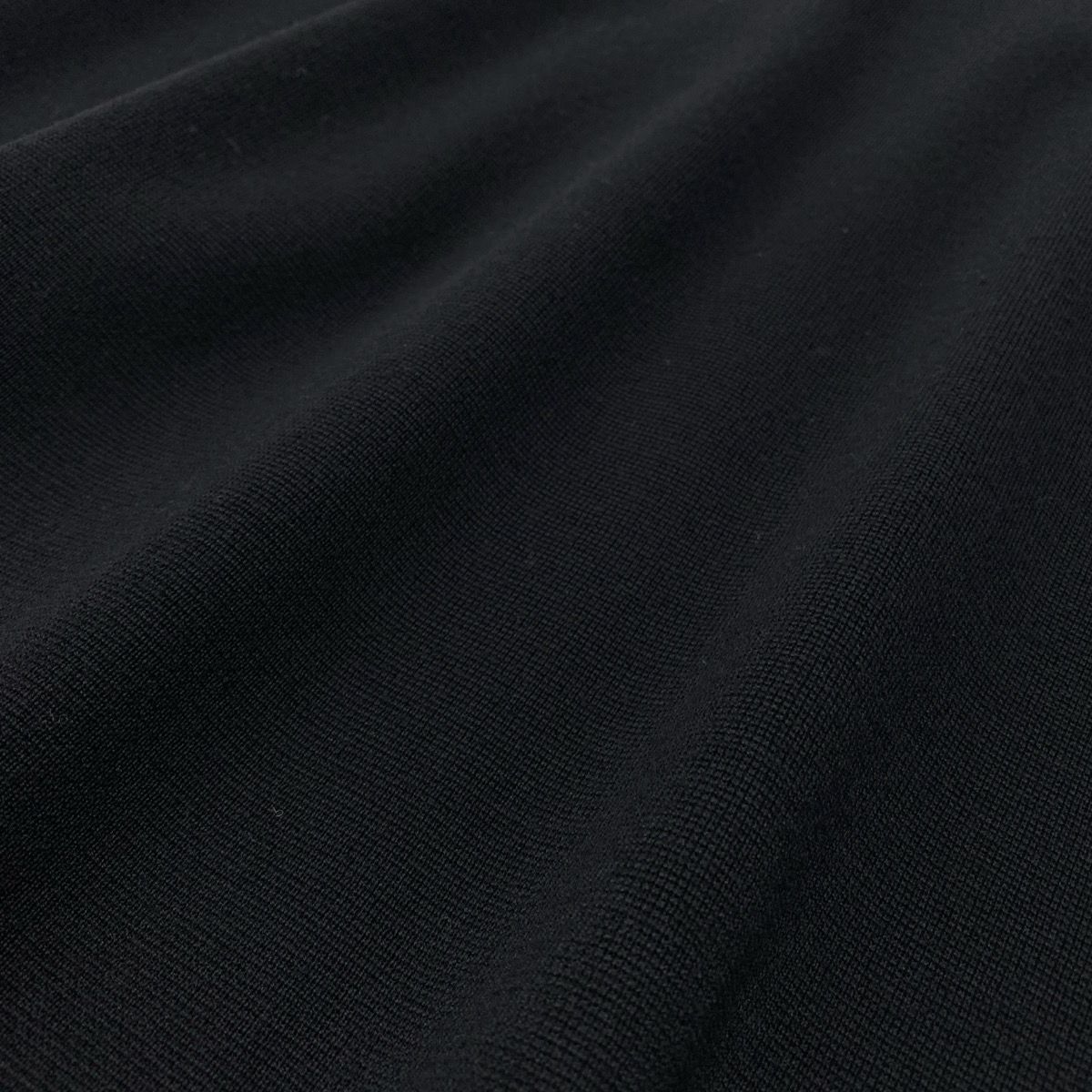 Saint Laurent Color Knit Coat Bijou Button Long L Black Wool — view 8