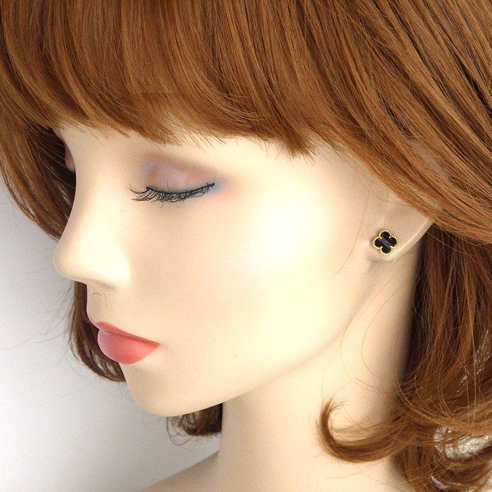 Van Cleef & Arpels Earrings Sweet Alhambra Onyx 18K Yellow Gold — view 7
