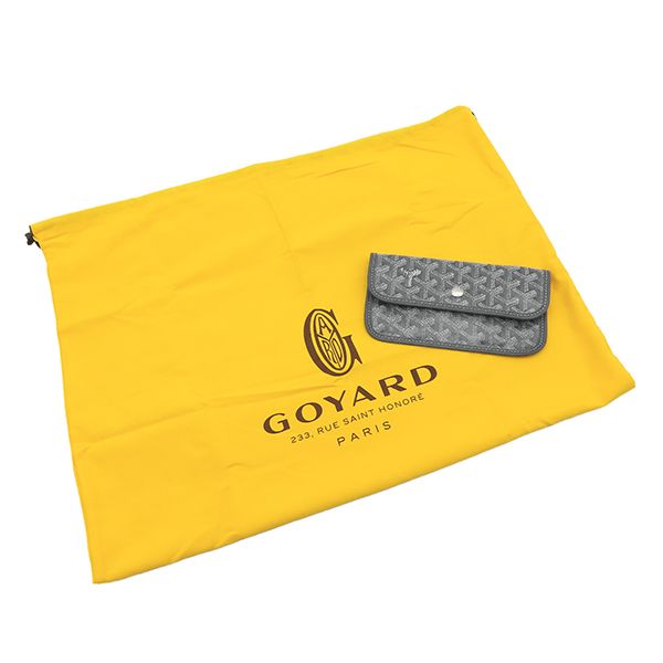 Goyard Tote Bag Saint Louis PM Canvas Din Chevroche Gray Reversible Herringbone — view 6