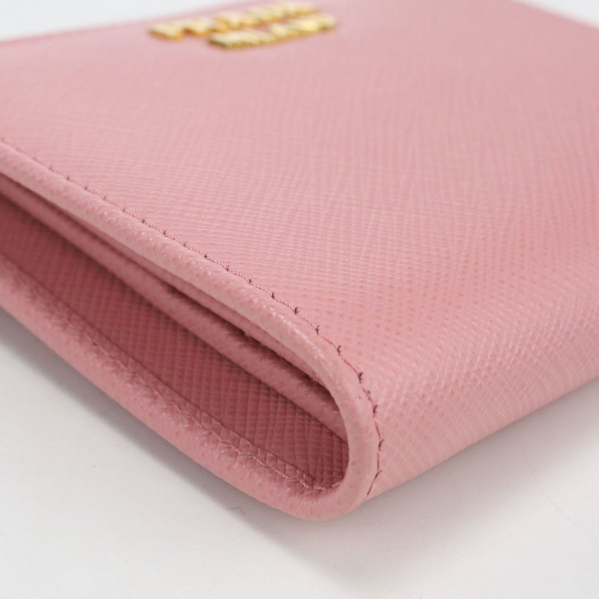 Prada Saffiano Leather Bifold Wallet Calf — view 8