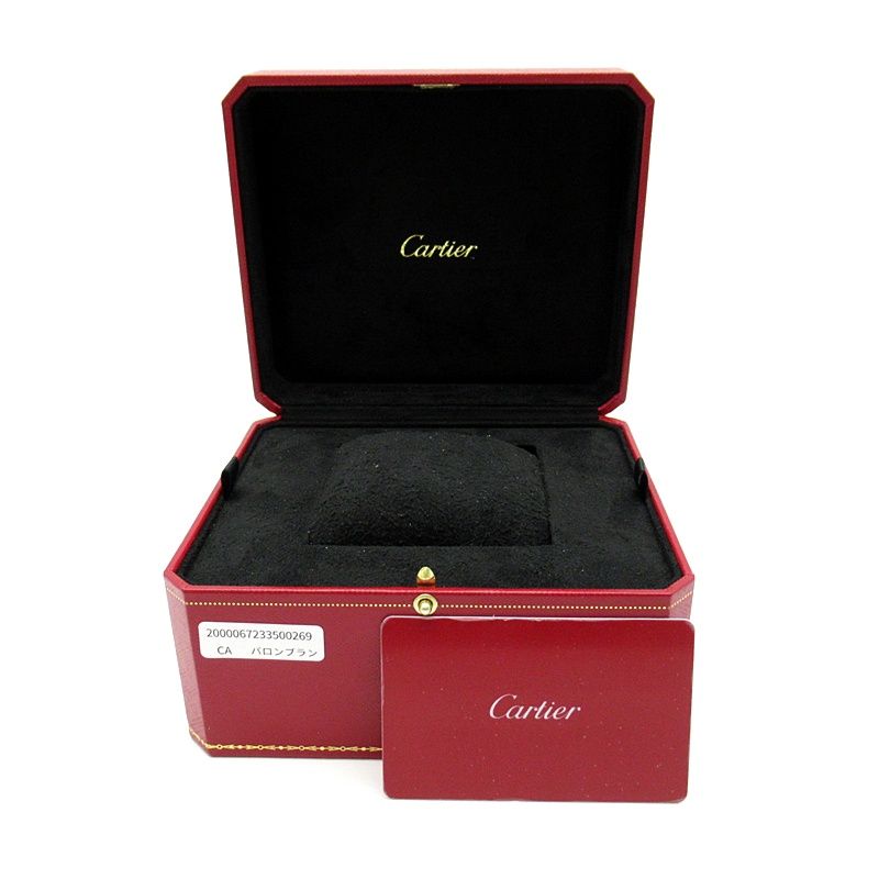 Cartier Ballon Blanc de Watch 26 Diamond Bezel SS Leather Time — view 6