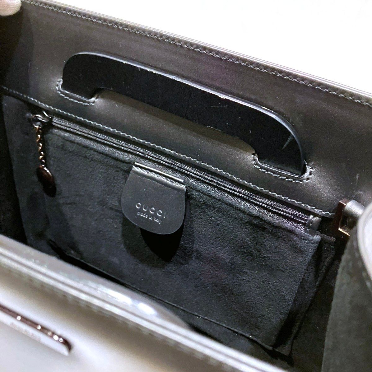 Gucci Handbag Leather Black — view 8