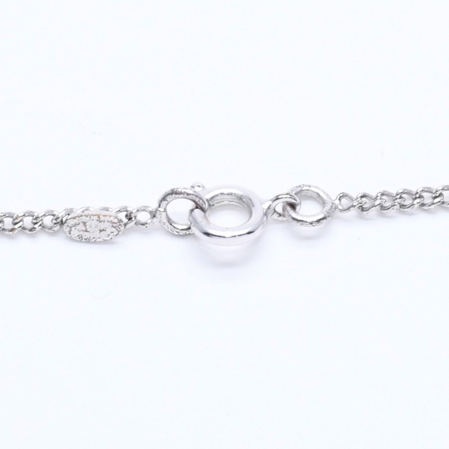 Chanel Necklace CC Logo Black Silver 05 — view 8
