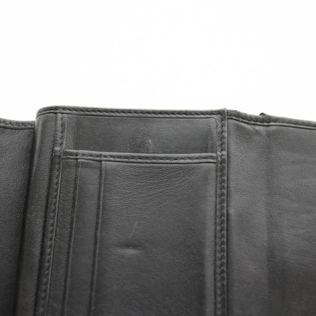 Miu Miu Matelasse Wallet Bifold Coin Purse Leather Black — view 8