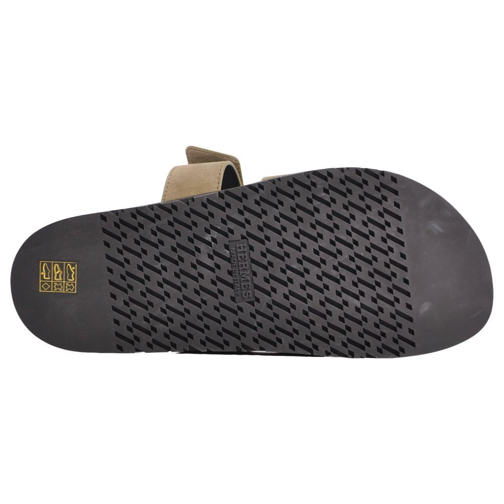 Hermes Sandals Chypre Logo Leather Shoes — view 8