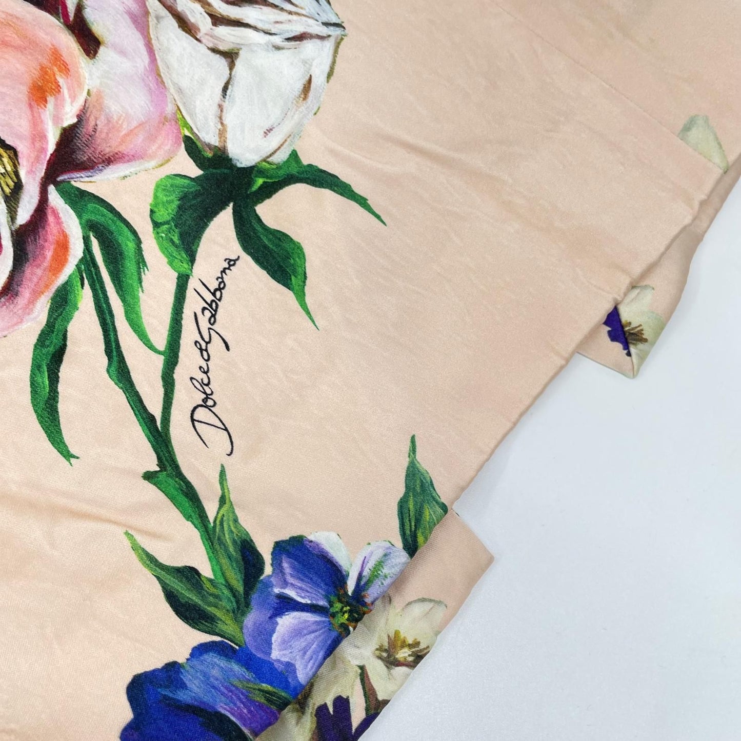 Dolce & Gabbana Salmon Pink Floral Pattern Sleeveless Rayon Dress 36 — view 8