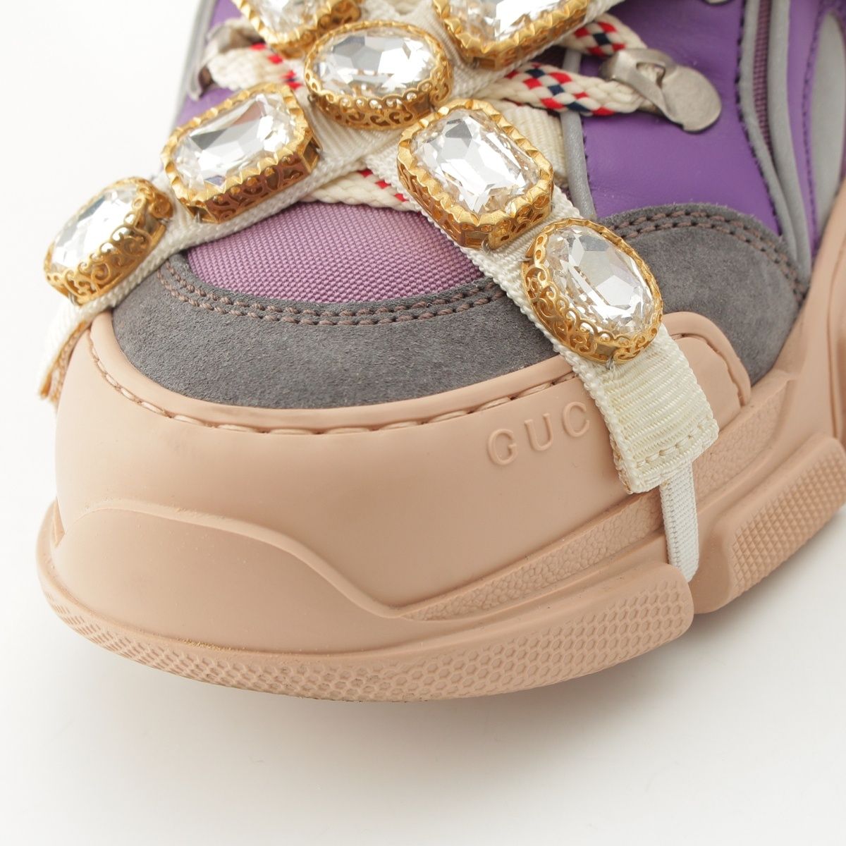 Gucci Flashtrek Visual Low Top Platform Sneakers Multicolor — view 8