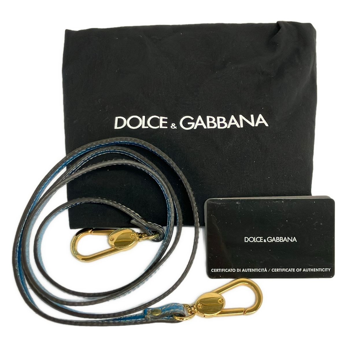 Dolce & Gabbana Handbag Blue Mini Boston Leather — view 8