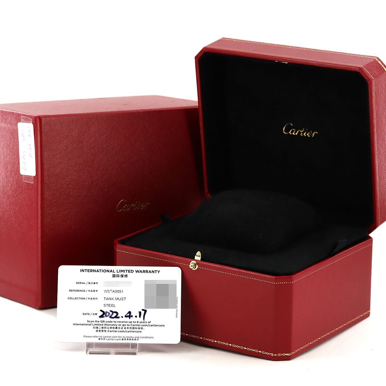 Cartier Tank Must SM SS Quartz Watch — view 8