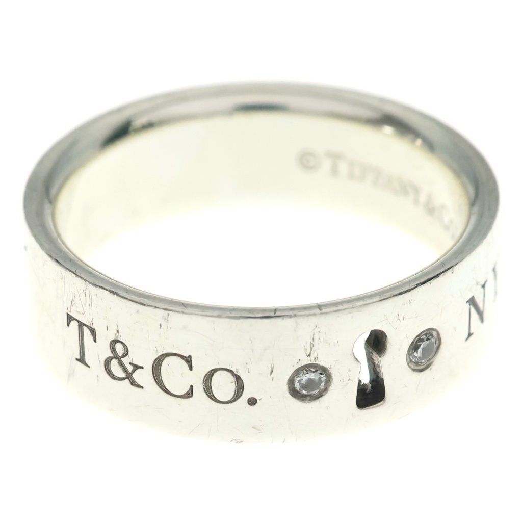 Tiffany & Co New York Clock Keyhole Ring Silver — view 6
