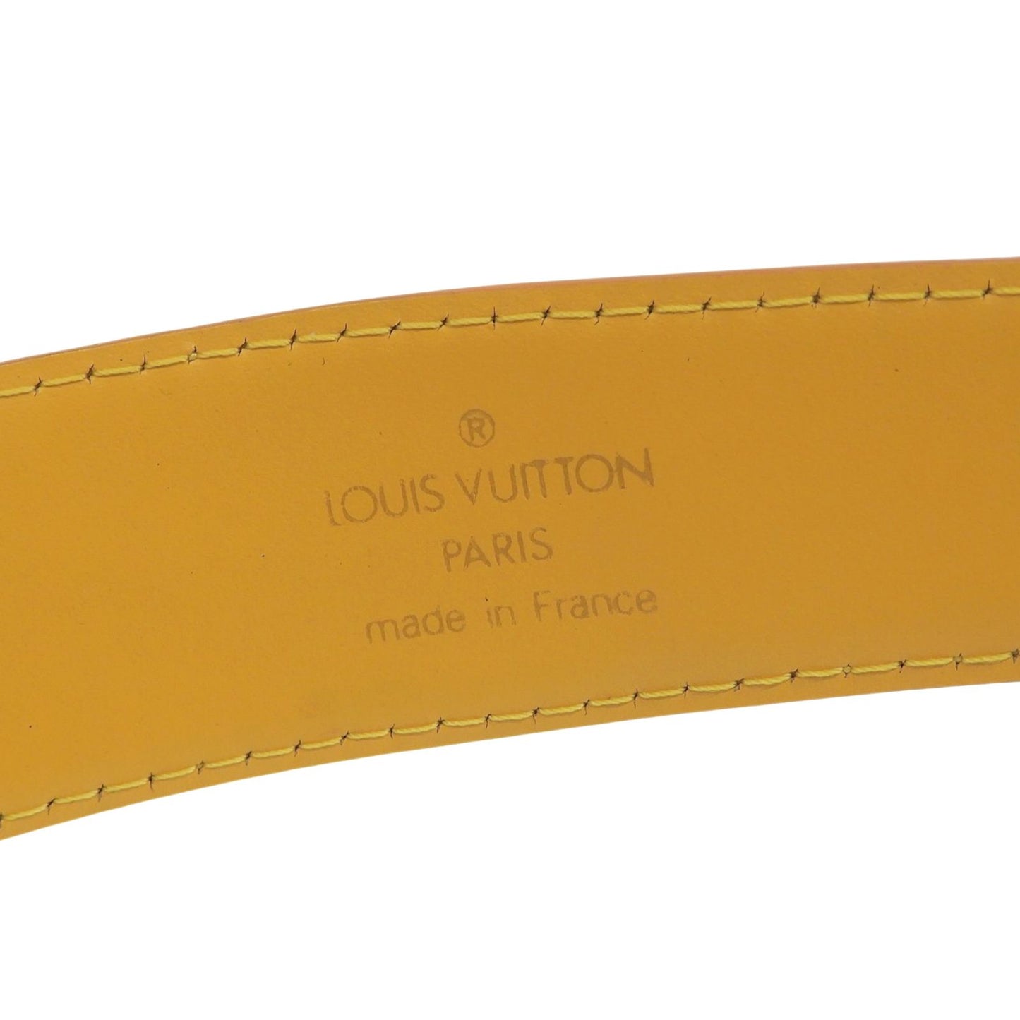 Louis Vuitton Ceinture Epi Leather Belt Yellow Gold — view 8