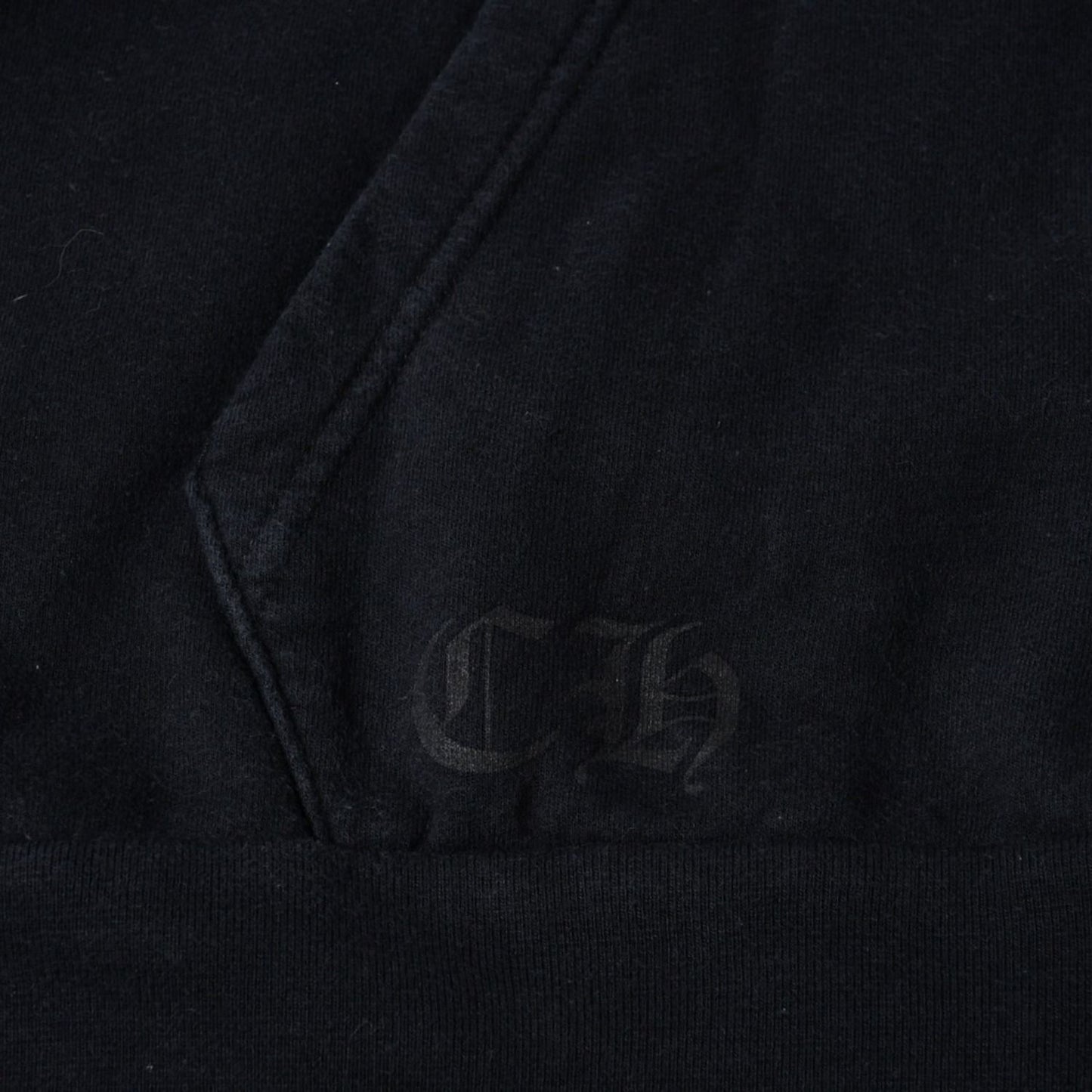 Chrome Hearts Hoodie Logo Sleeve Print Black XL — view 8