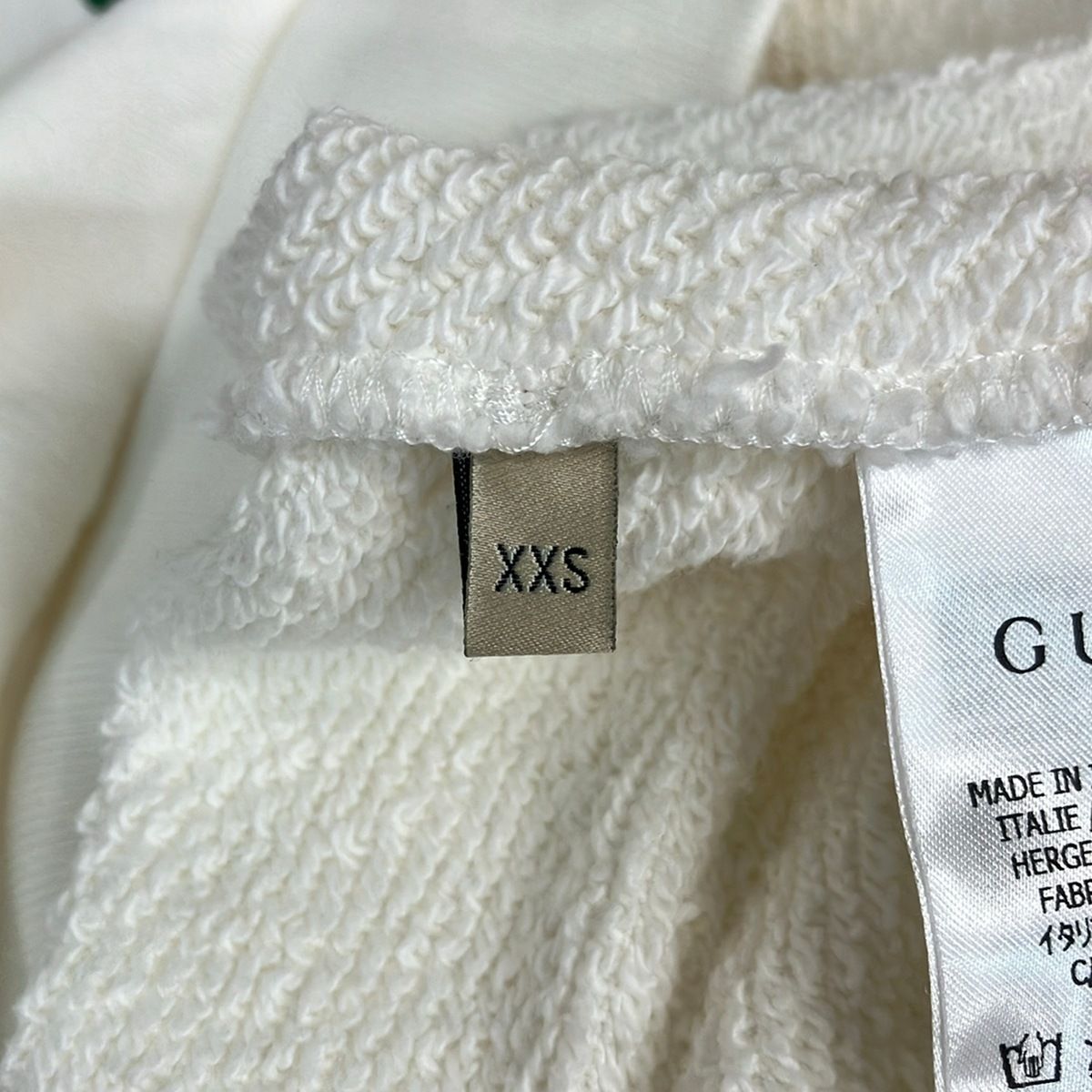 Gucci Hoodie Xxs XS White Green Red Long Sleeve — view 5