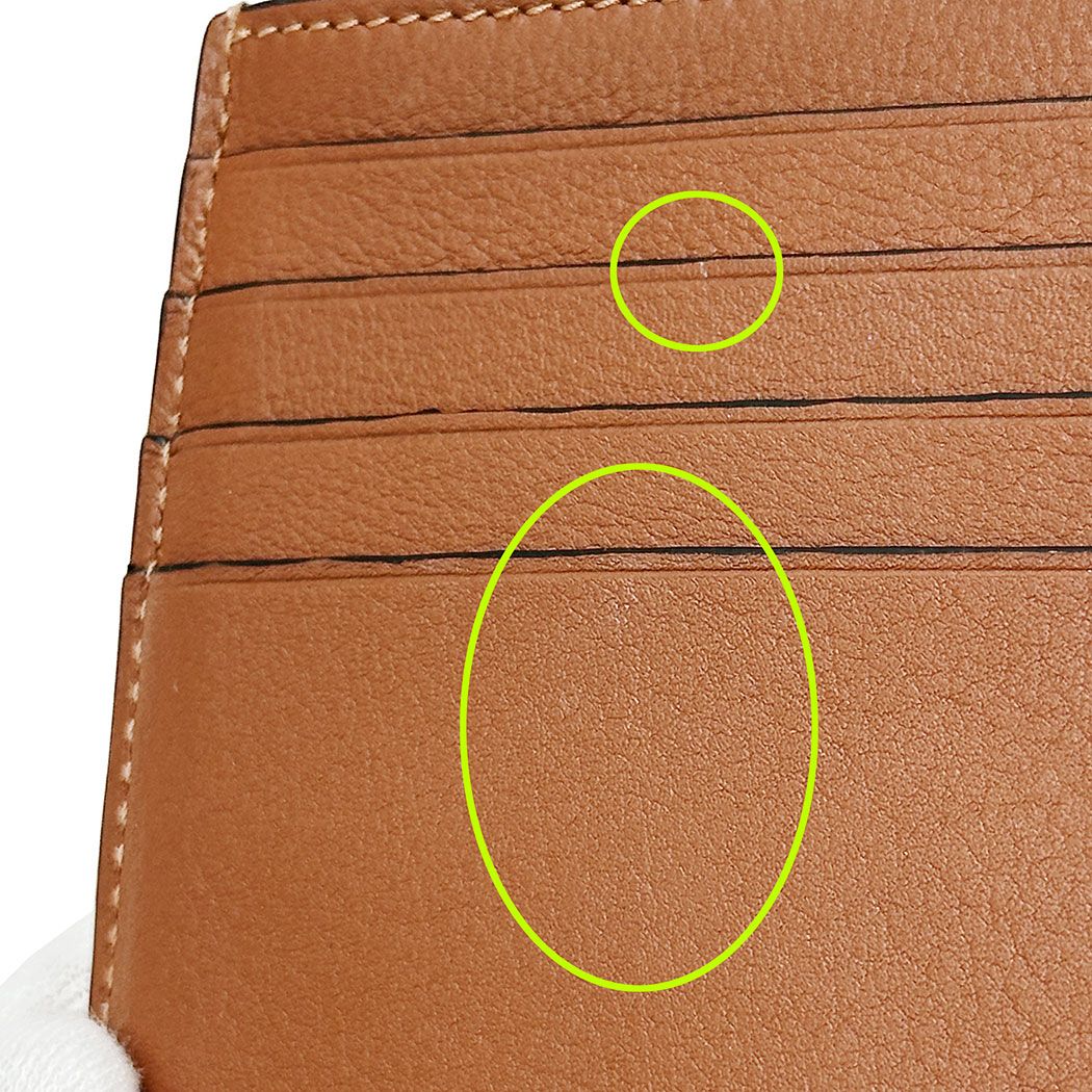 Loewe Wallet Coin Case Anagram Calf Brown Yellow Fragment Pouch Mini Logo — view 9