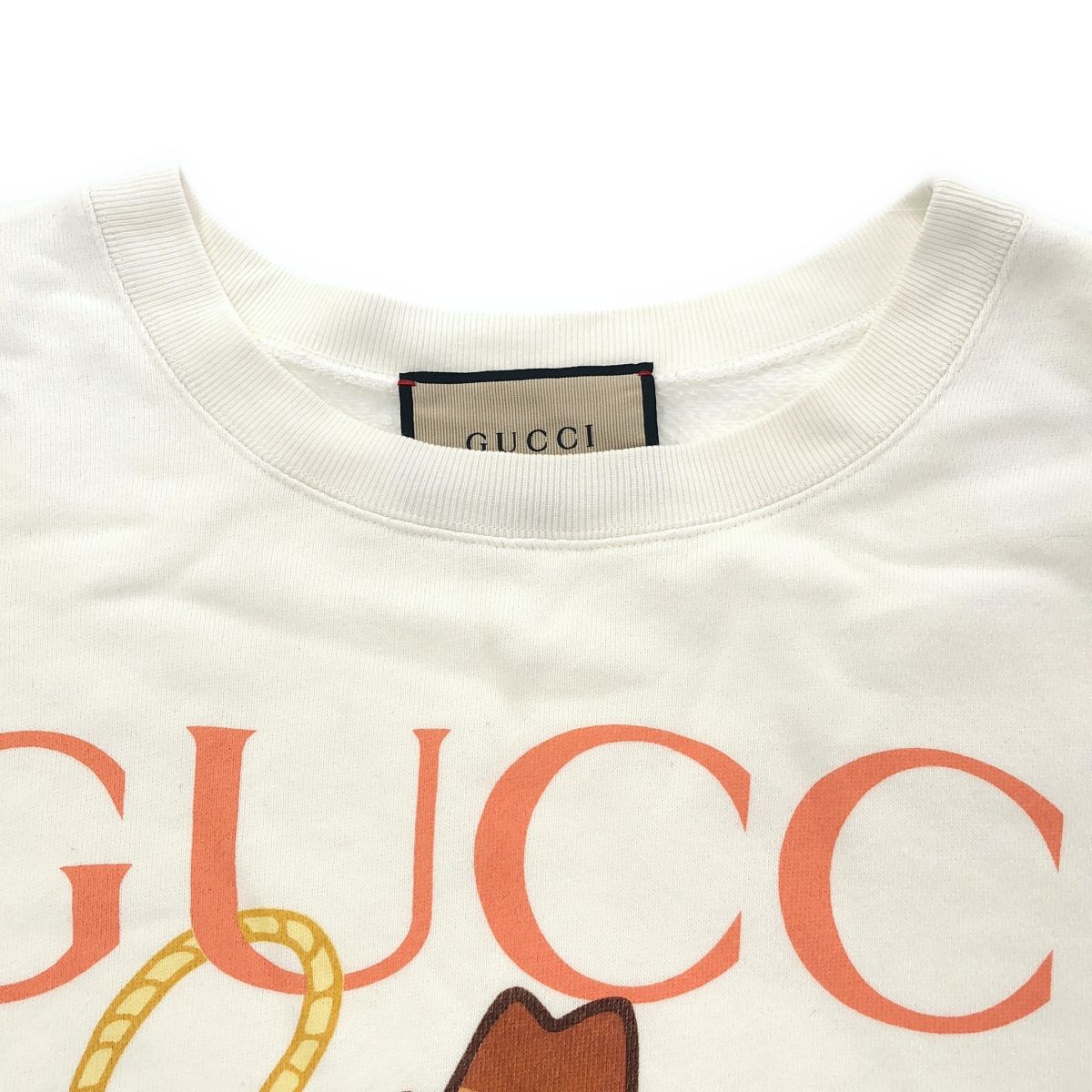 Gucci White Logo Print Sweatshirt XL Sweatshirt — view 7