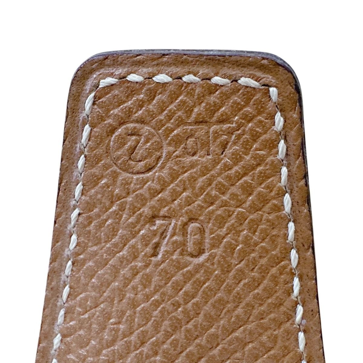 Hermes Constance Riba Belt Black Brown — view 9