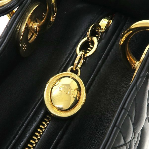 Dior Lady Bag Handbag Black — view 8