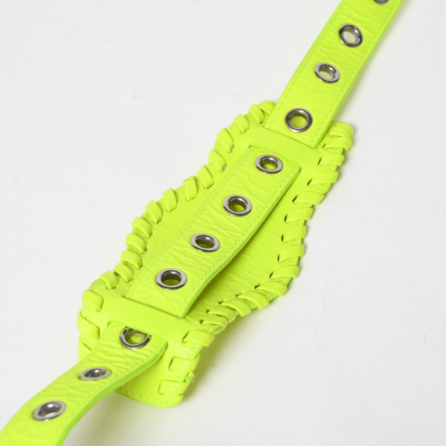 Balenciaga le Cagole Cross Belt Bag Yellow Green — view 8