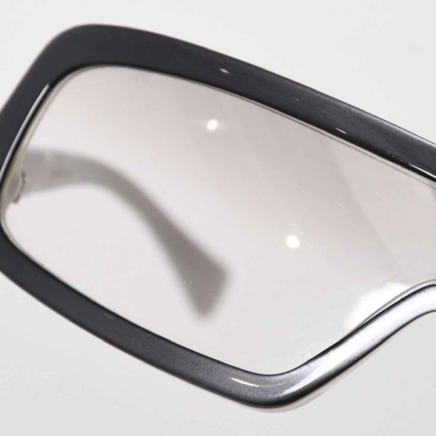 Chanel Shield Shape Sunglasses Acetate Gray Eyewear — view 8