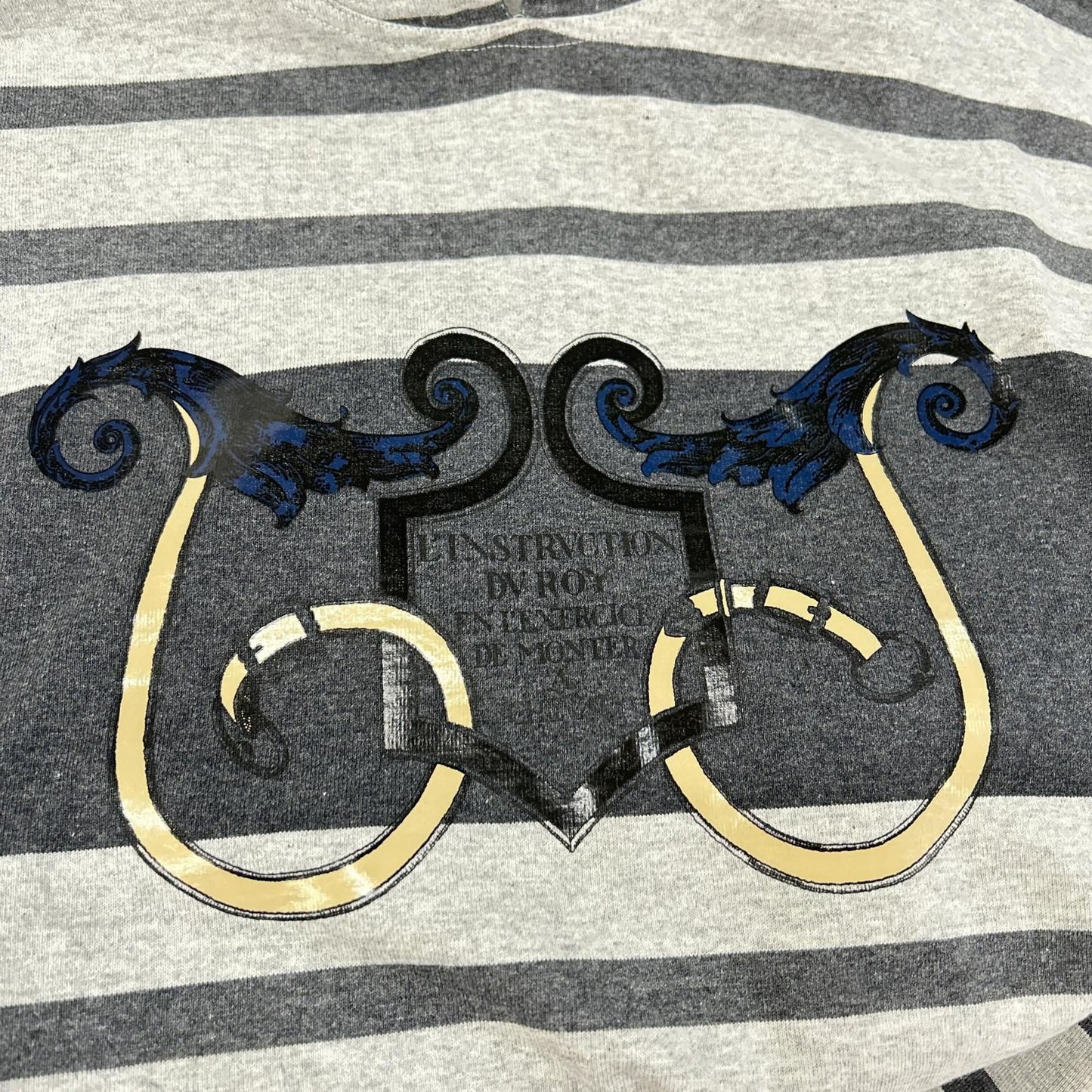 Hermes L'instrvction du Roy Border Sweatshirt Dress 38 — view 7
