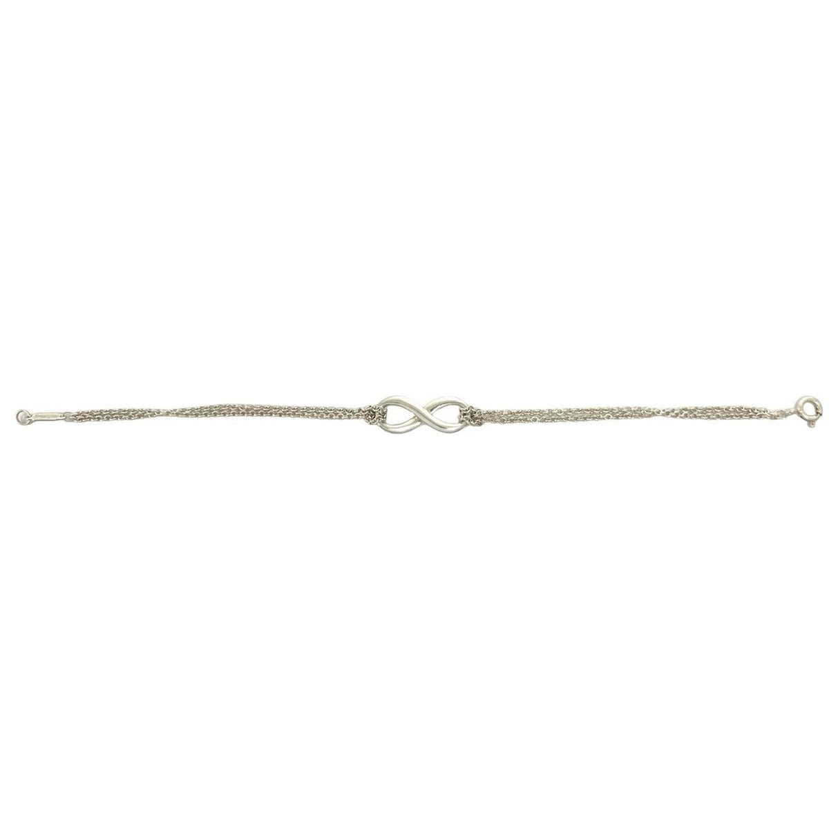 Tiffany & Co Vintage Infinity Bracelet 925 Sterling Silver Chain — view 6