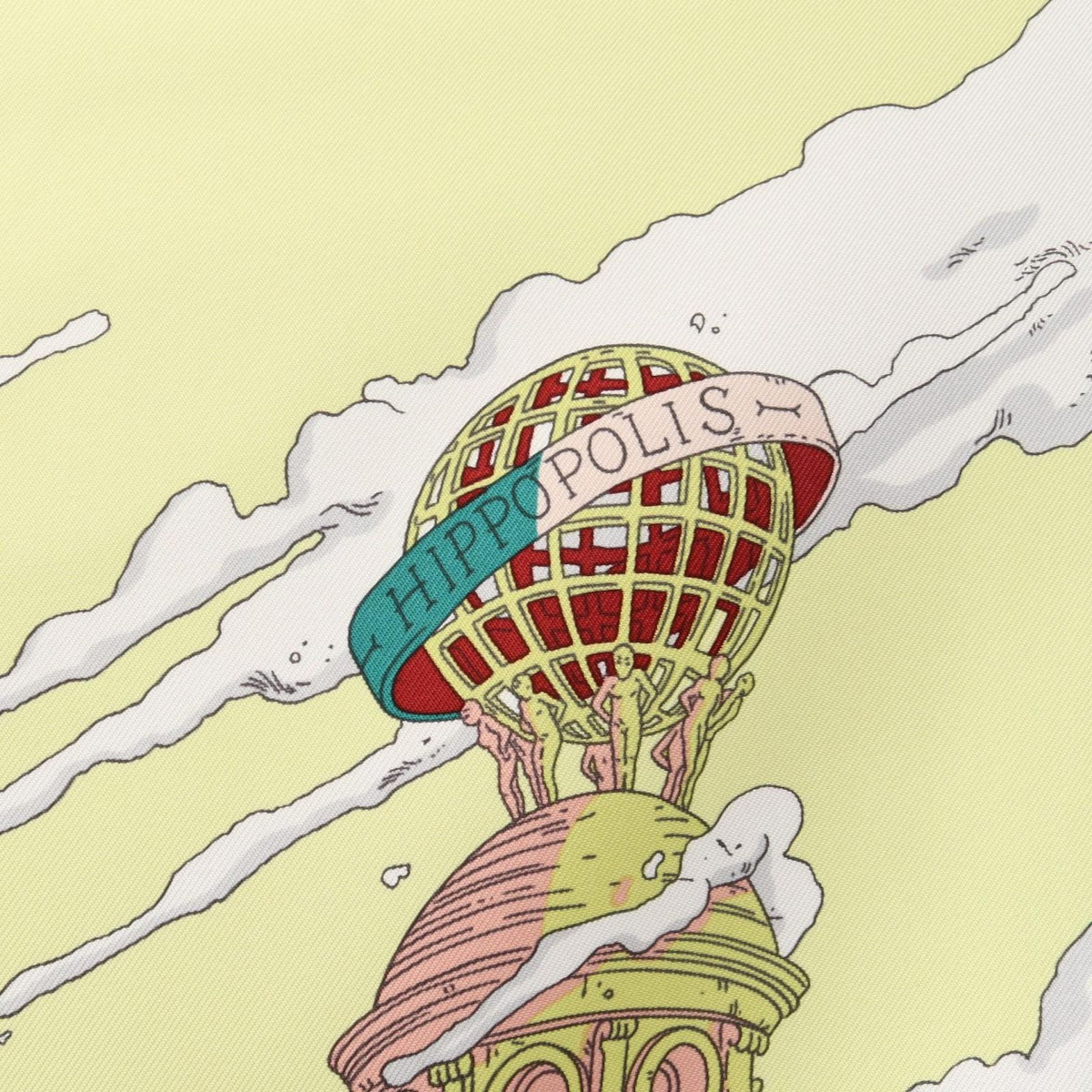 Hermes Scarf Carre 90 Hippopolis Silk — view 8