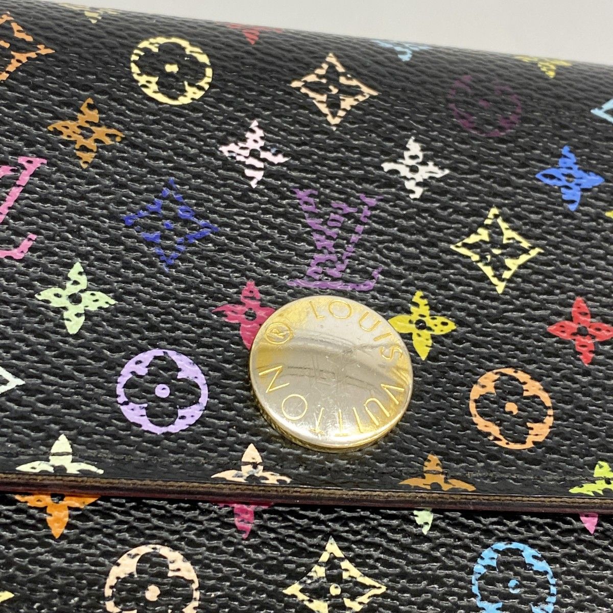 Louis Vuitton Wallet Monogram Multicolor Portefeuille Sarah Noir Grenade — view 9