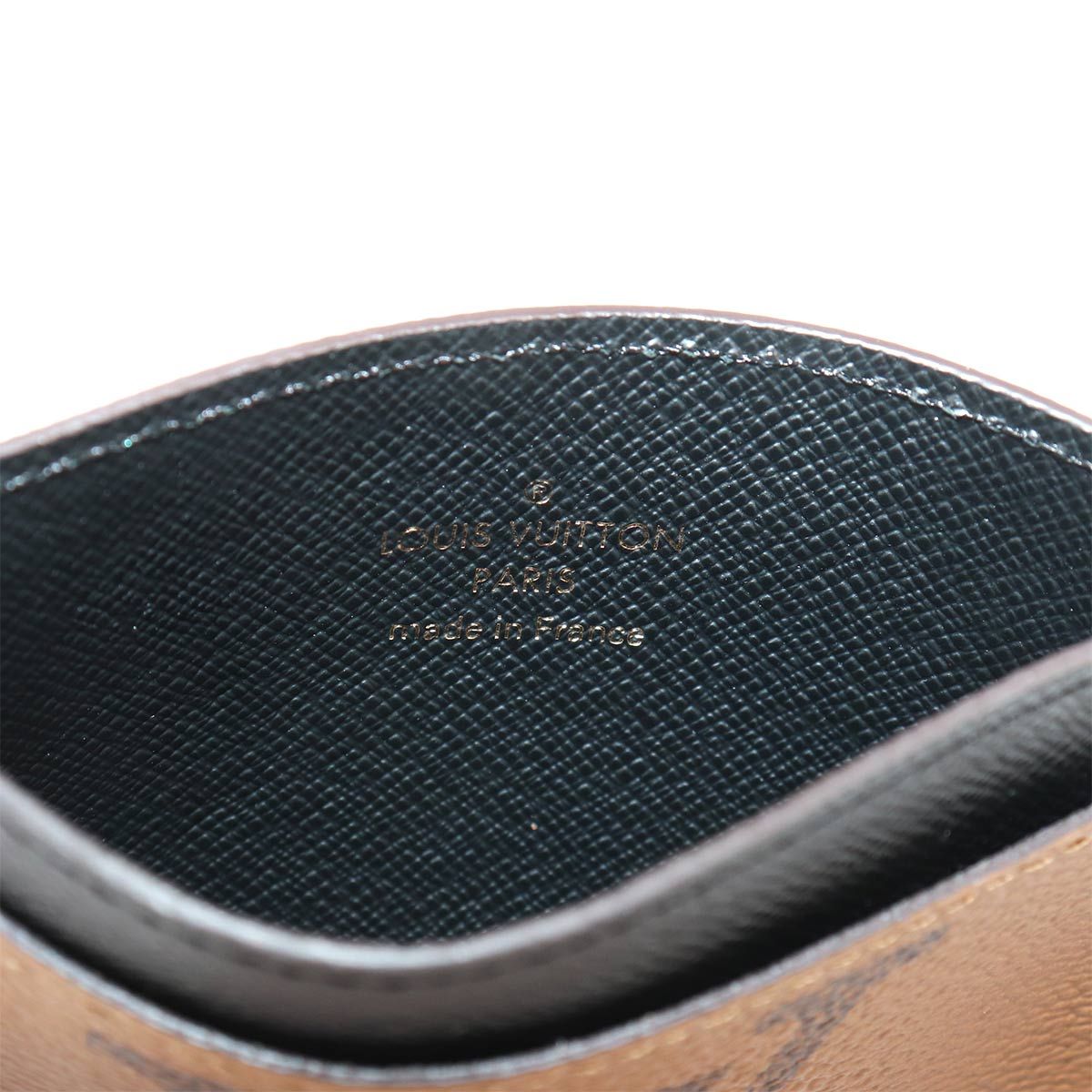 Louis Vuitton Monogram Reverse Card Holder LV Case Brown — view 7