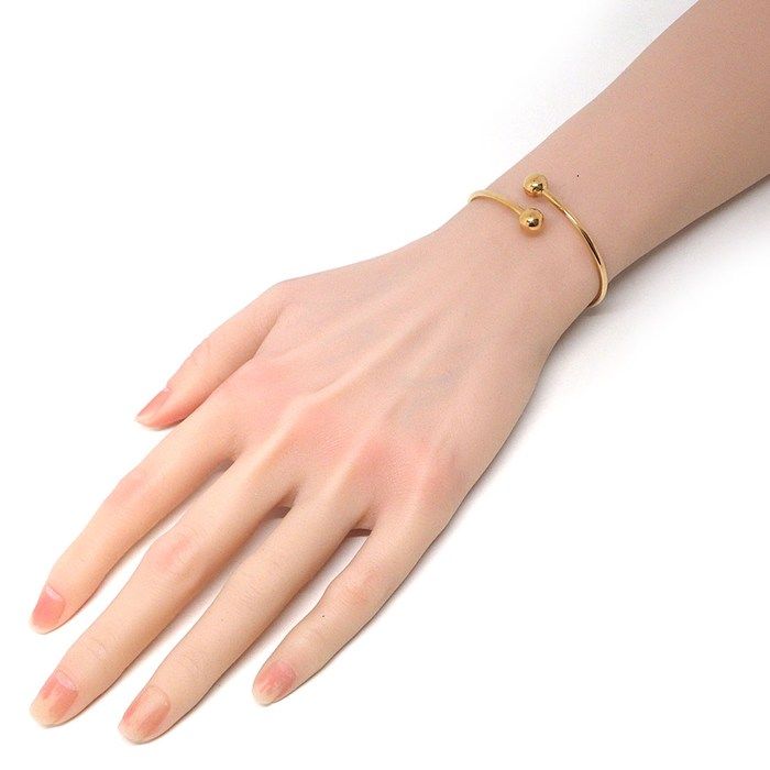 Tiffany & Co HardWear Bangle Ball 18K Pink Gold Bracelet — view 8