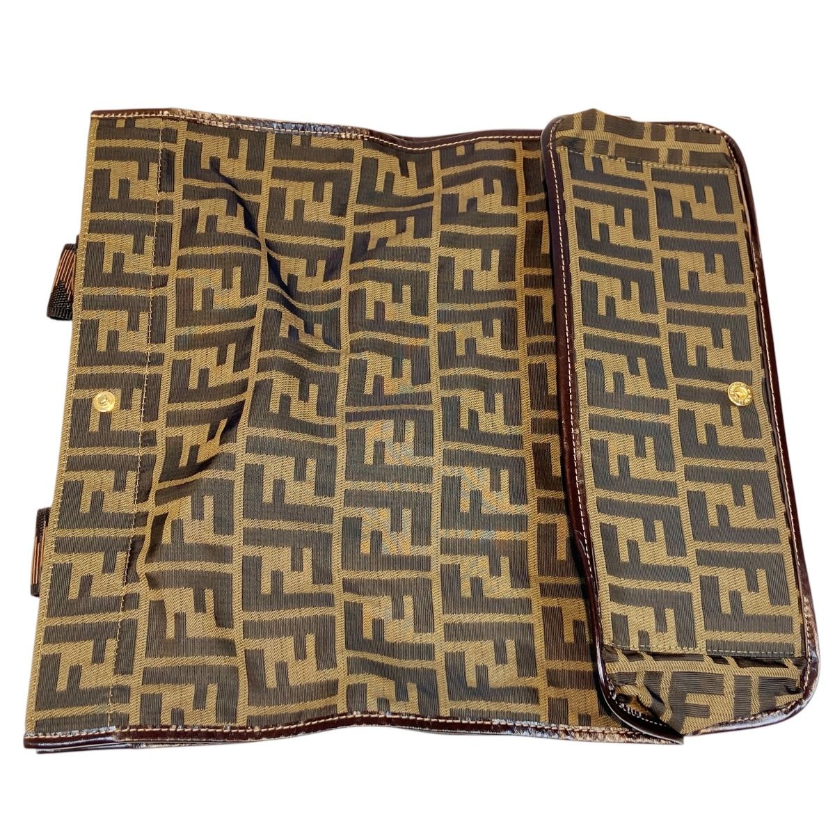 Fendi Zucchini Folding Tote Canvas Leather — view 8