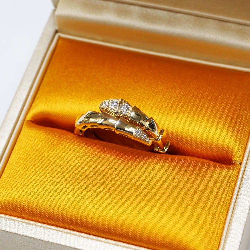 Bvlgari Serpenti Viper Ring 18K Diamond Regular Box — view 8