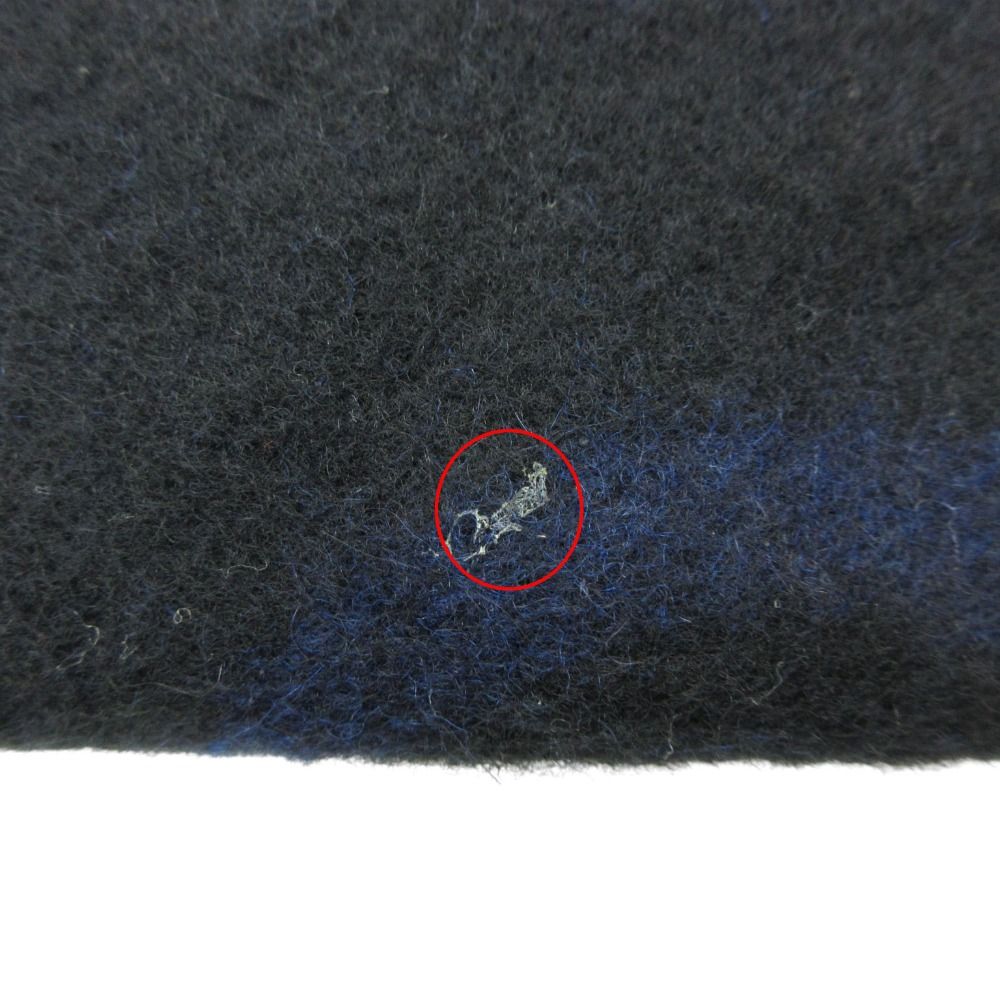 Louis Vuitton Scarf Cashmere Large Shawl Box Logo Line Fringe Black — view 7