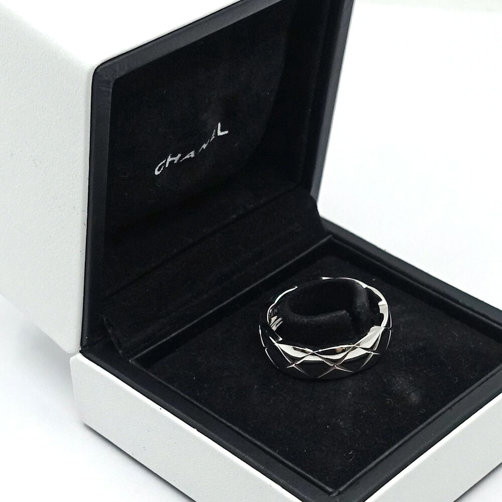 Chanel 18K White Gold Coco Crush Ring — view 8