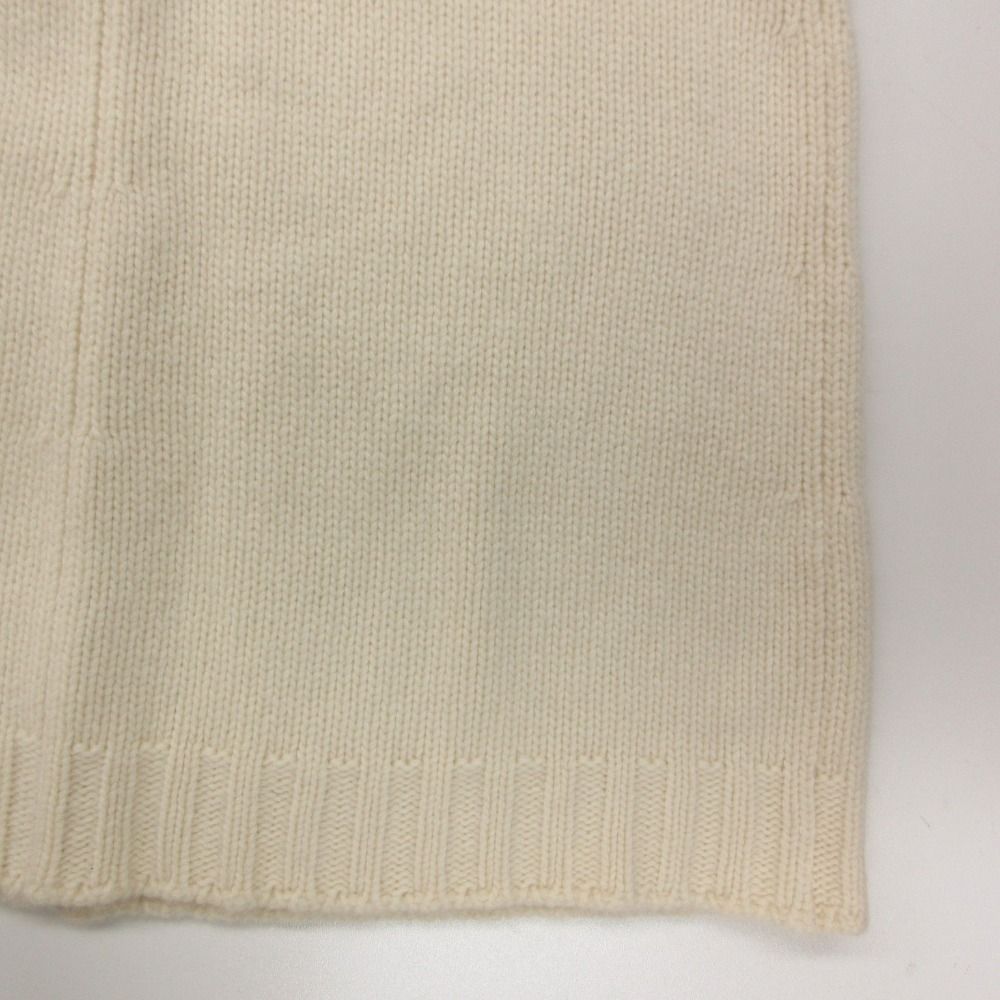 Hermes Dress Cashmere Knit Short Sleeve Neck Pullover Off White — view 7