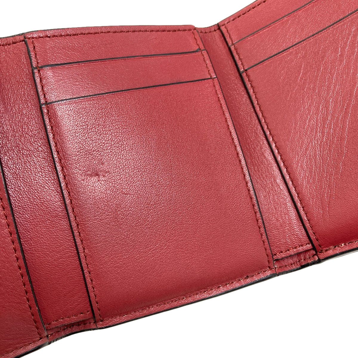 Loewe Vertical Wallet Small Compact Trifold Leather — view 9