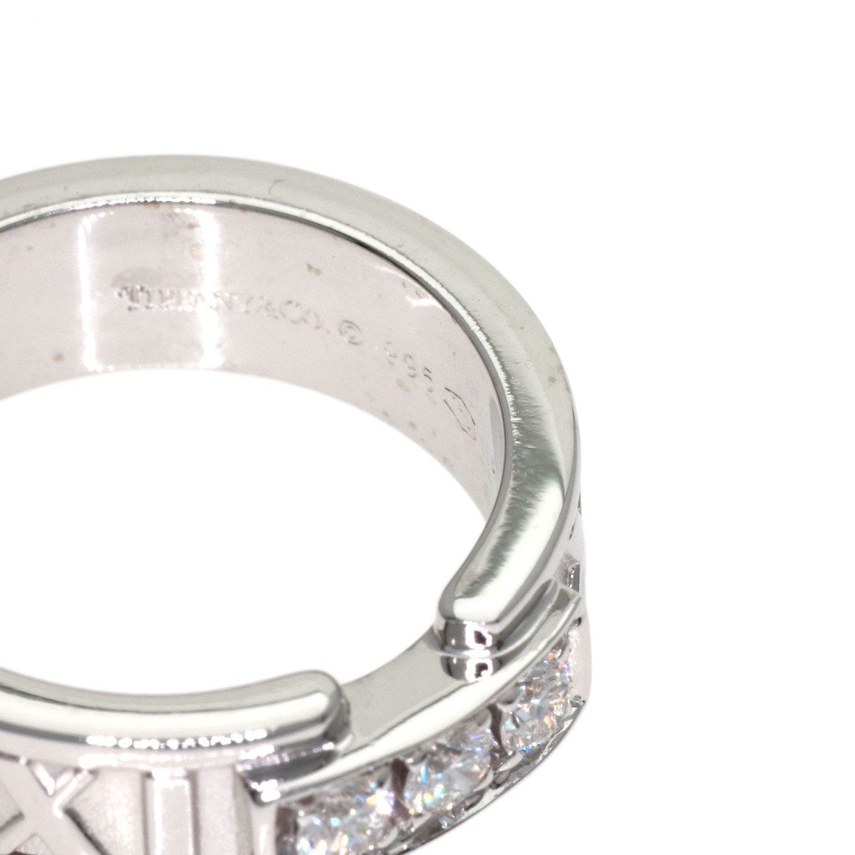 Tiffany & Co Atlas Diamond Ring 18K White Gold — view 8