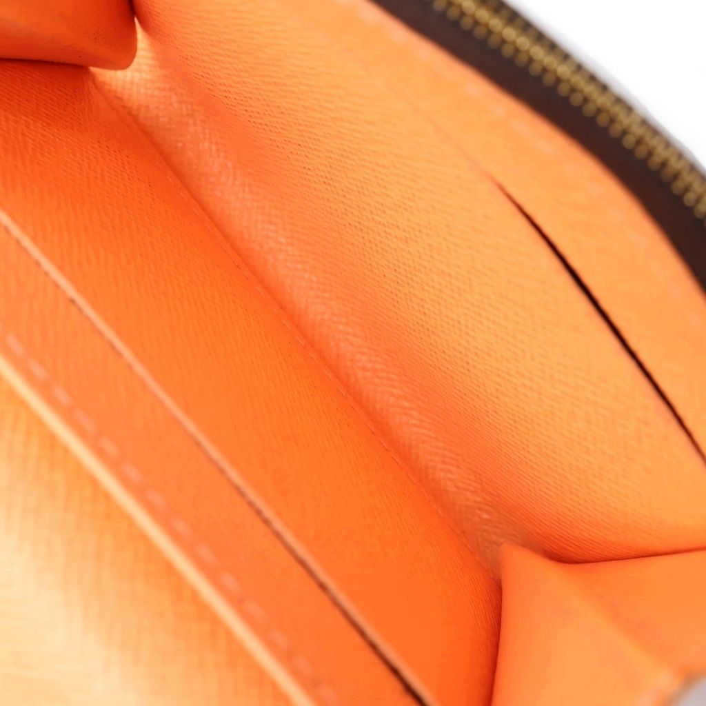 Louis Vuitton Compact Wallet Monogram Brown Orange — view 7