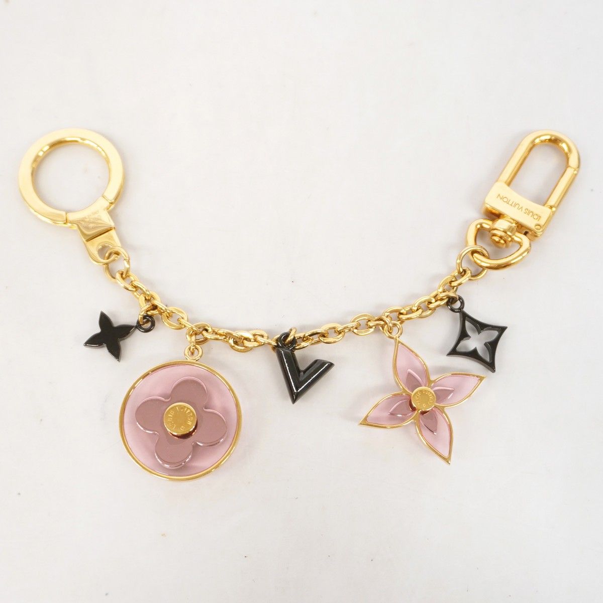 Louis Vuitton Key Holder Charm Bijou Sac Sienne Blue Gold Pink Black Cles — view 5