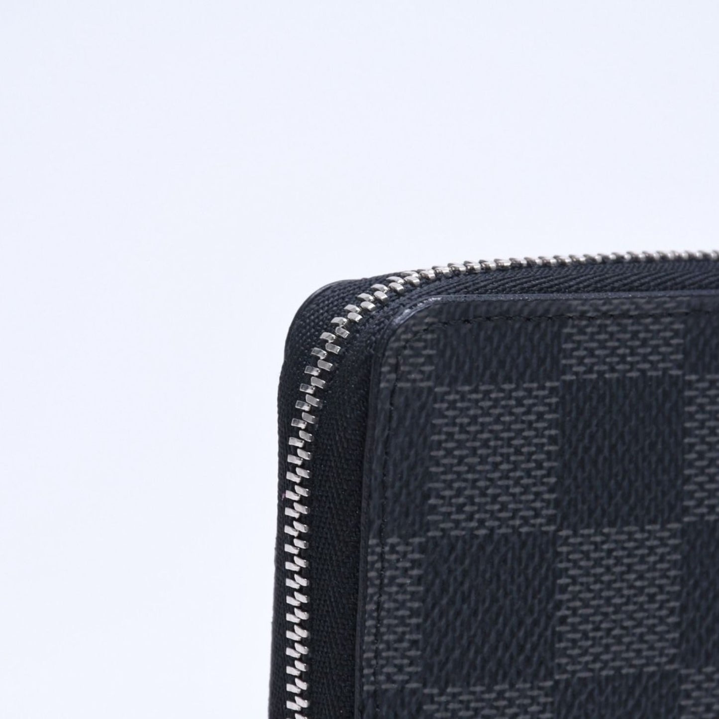 Louis Vuitton Wallet Zippy Coin Purse Card Case Mini Black Damier Graphite — view 8