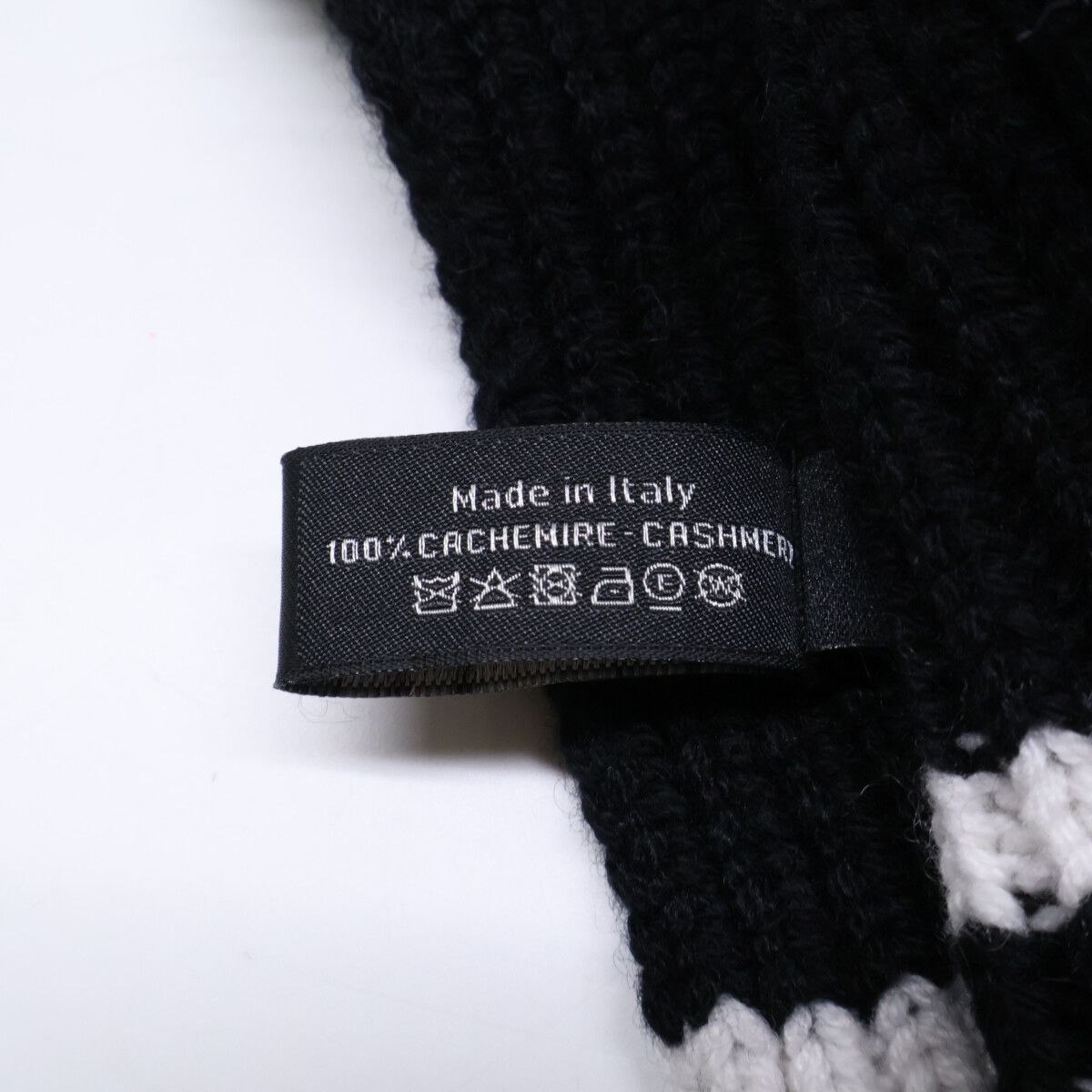 Chanel Cashmere 100 Logo Multi Patch Scarf — view 5
